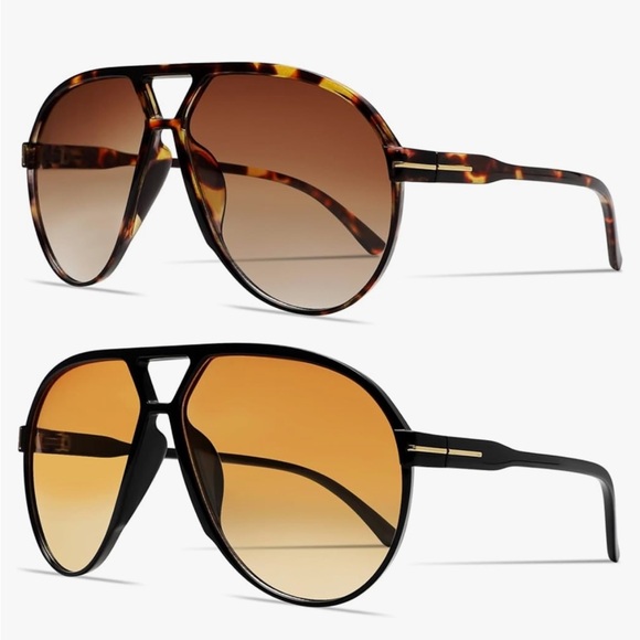 RETRO AVIATOR SUNGLASSES - BRAND NEW *TWO PACK* - Picture 1 of 1